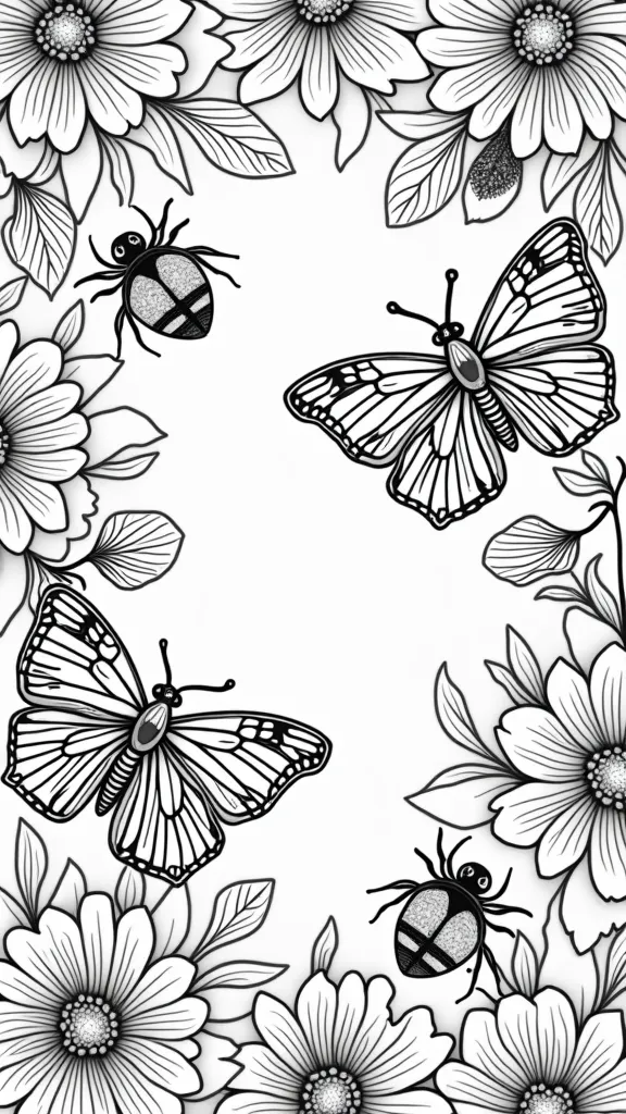 insect coloring pages free